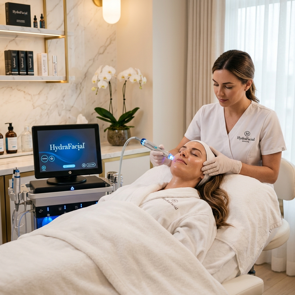 HydraFacial treatment room