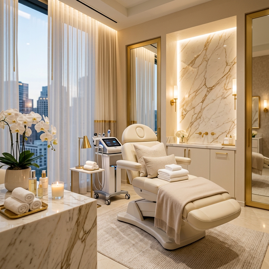 Private treatment suite at Avéline